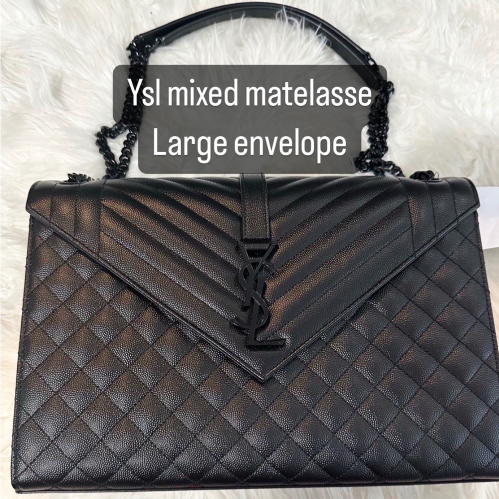 NWT YSL LARGE TRIQUILT